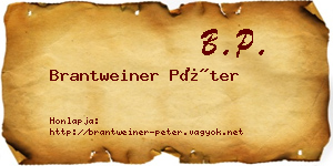 Brantweiner Péter névjegykártya